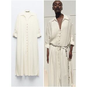 ZARA PIN TUCK TUNIC DRESS